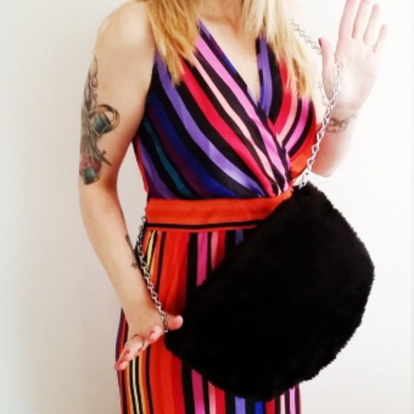 Refashioned Faux Fur Crossbody Bag - Picture 4 of 4